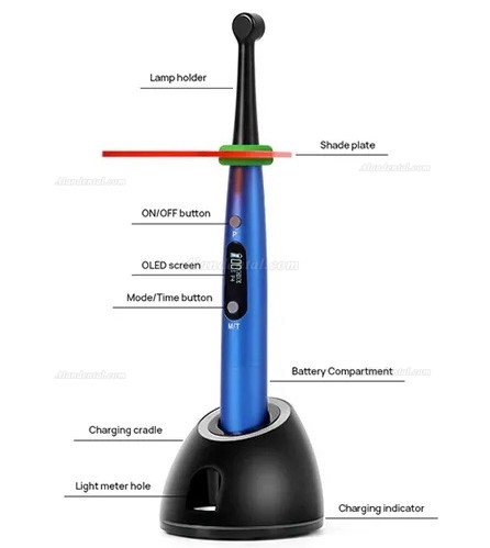 VRN DV-50 Dental Led Light Curing With Caries Detection + Light Curing Meter